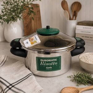 Kuhn Rikon Duromatic Risotto Cooker Swiss Stainless Steel Pressure Cooker NOB
